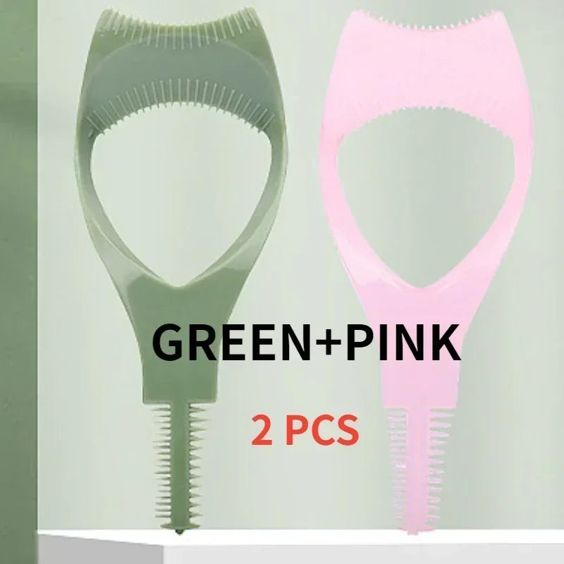 Eyelash Tool 3 in 1 Makeup Mascara Shield Guard Curler Applicator Comb Guide Card Makeup Tool Beauty Cosmetic Tool 3 Color Lashe