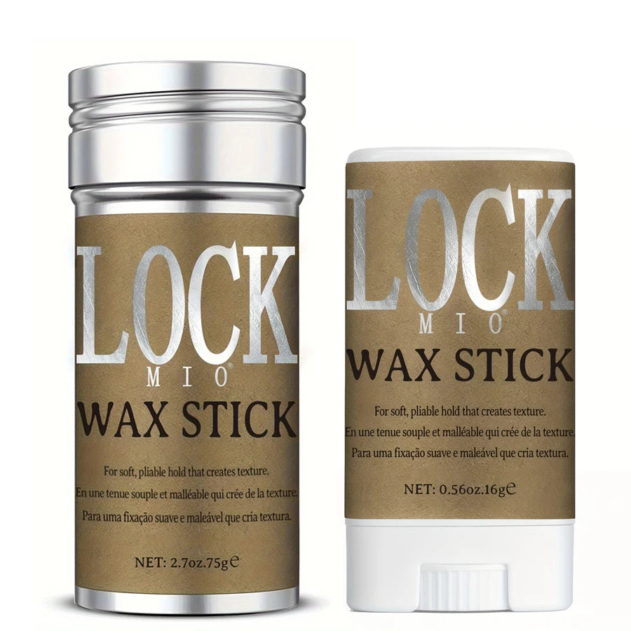 LOCKMIO Wachsstift, natürliches Kokosnussöl, spendet Feuchtigkeit, macht weich und glättet, frisiert, beugt abstehende Haare vor und kontrolliert die Haarkanten, starker Halt, langanhaltend