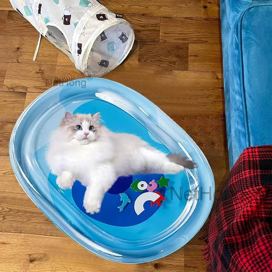 Tummy Time Mat Iatable Summer Cooling Pet Water Bed Cushion For Cats