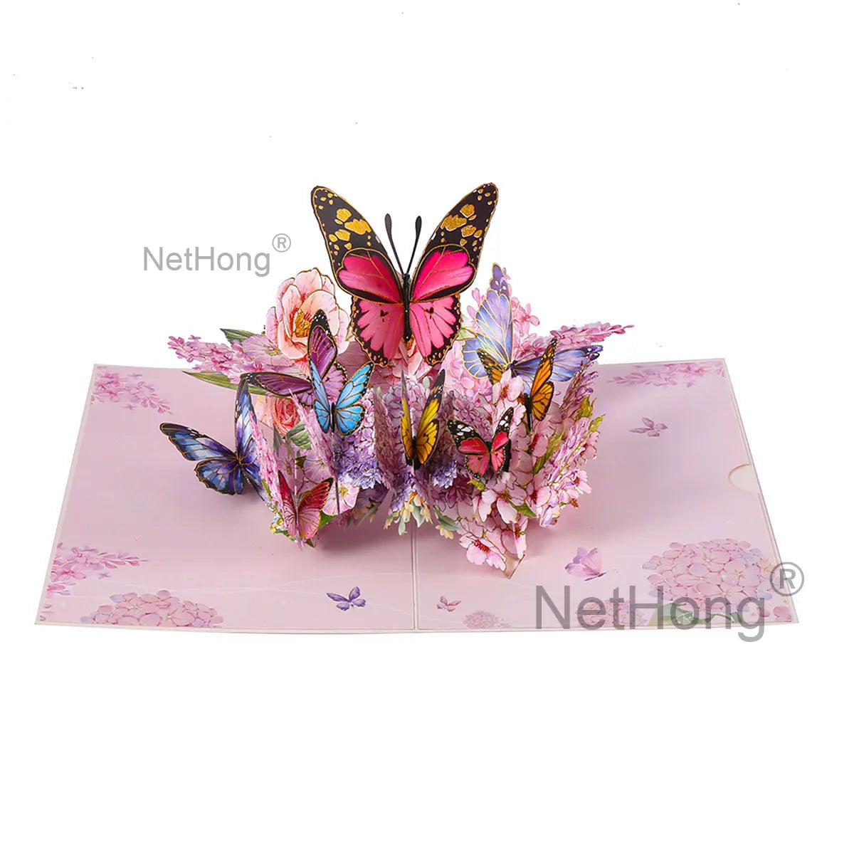 3D Butterfly Pop Up Greeting Cards Postcard For Valentine's Day, Mother, Anniversary, Wedding Invitation Greeting, Birthday Gift