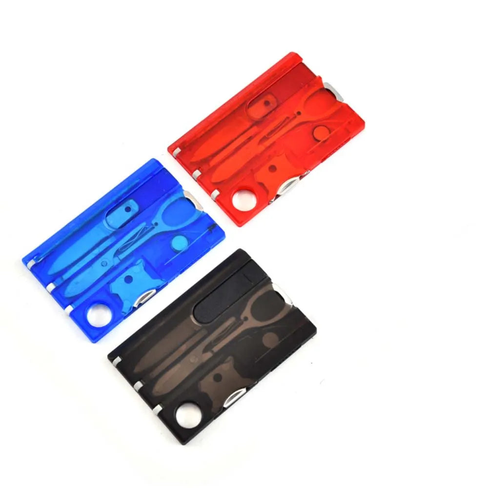 Camping Multifunctional Swiss Army Knife Card Combination Multi-purpose Survival Tool Beauty Suit Tool Card