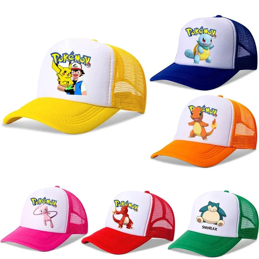 Pokemon Summer Sunhat Pikachu Baseball Cap Mom Hat Adult Lover Girls Women Hip Hop Parent-child Outdoor Sport Shade Caps Gifts