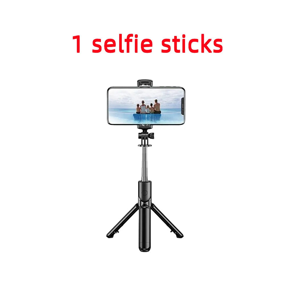 Wireless Selfie Stick Tripod Stand Bluetooth Remote Extendable Tripod for iPhone Mobile Phone Tiktok Live Streaming