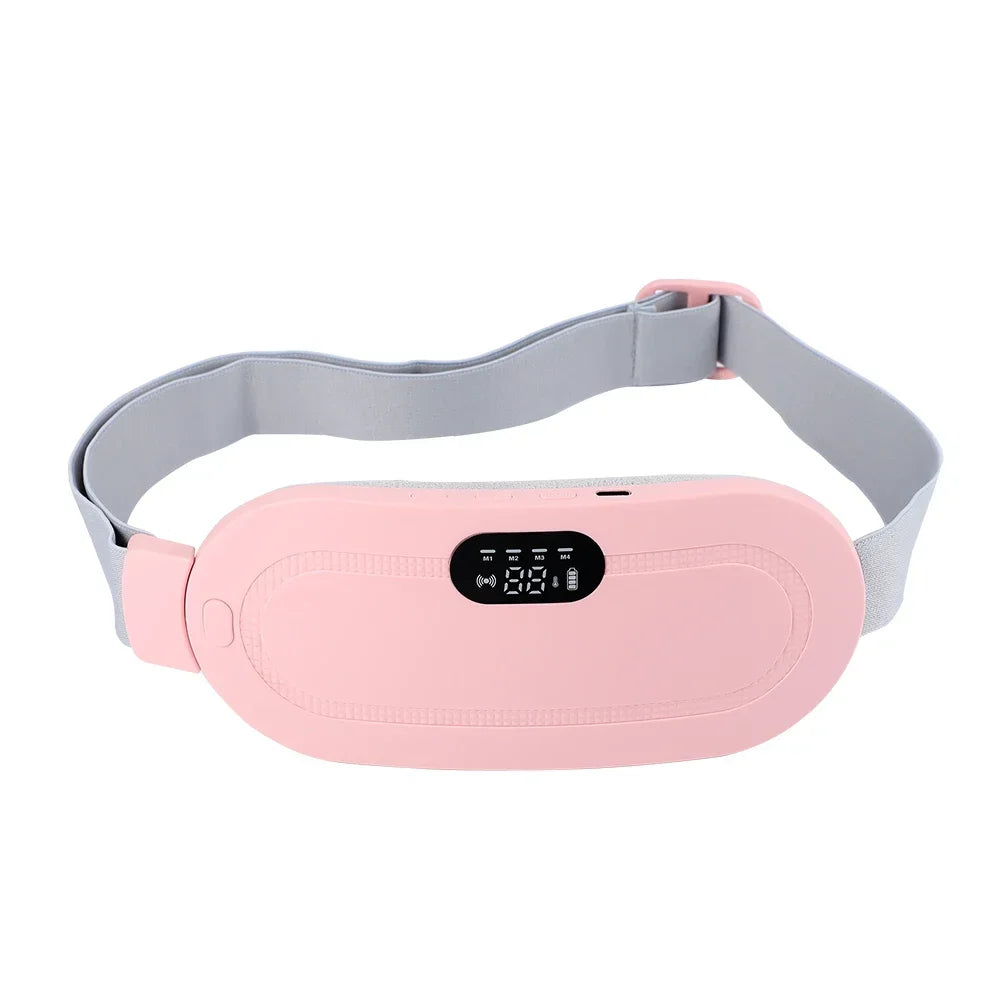 Abdominal Massager Menstrual Heating Pad Warm Uterine Belt Body Vibration Abdomen Electric Hot Compress Heating Palace Treasure