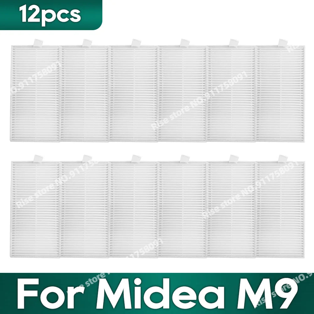 Compatible for Midea M9, EUREKA E10s, Obode A8 Vacuum Cleaner Accessories Main Side Brush Hepa Filter Mop Rag Replacement Parts