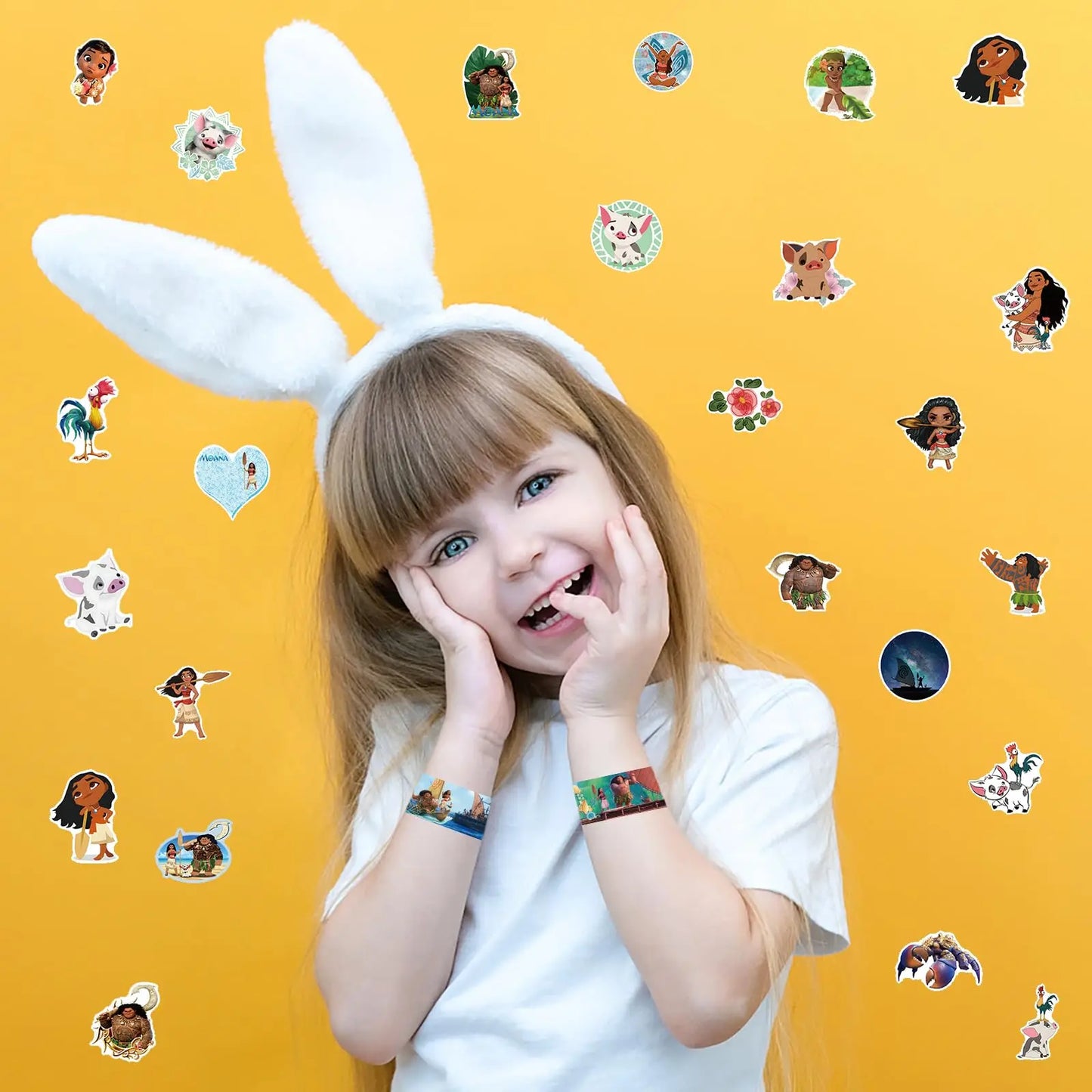 Moana 2 Slap Bracelets Party Favor Snap Bracelets Birthday Gifts for Kids Gifts Goodie Bag Fillers Classroom Rewards Party Suppl