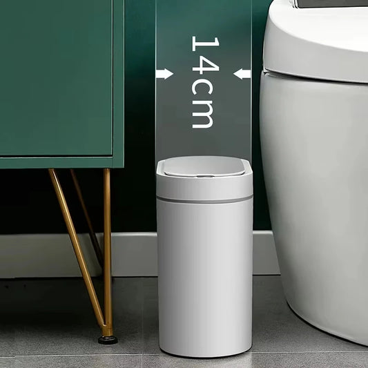 7L Automatic Sensor Trash Can for Kitchen Garbage Tin for Bathroom Light Luxury Family Living Room Cracks Smart Garbage Bin