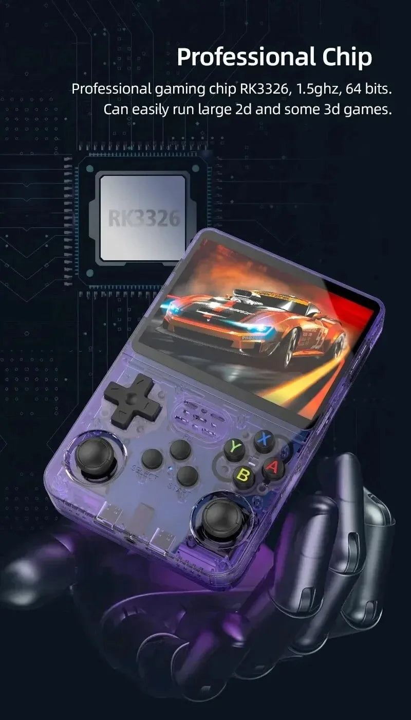 ARKOS R36S Retro Handheld Video Game Console Linux System 3.5 Inch IPS Screen R35s Plus Portable Pocket Video Player 64GB 128GB