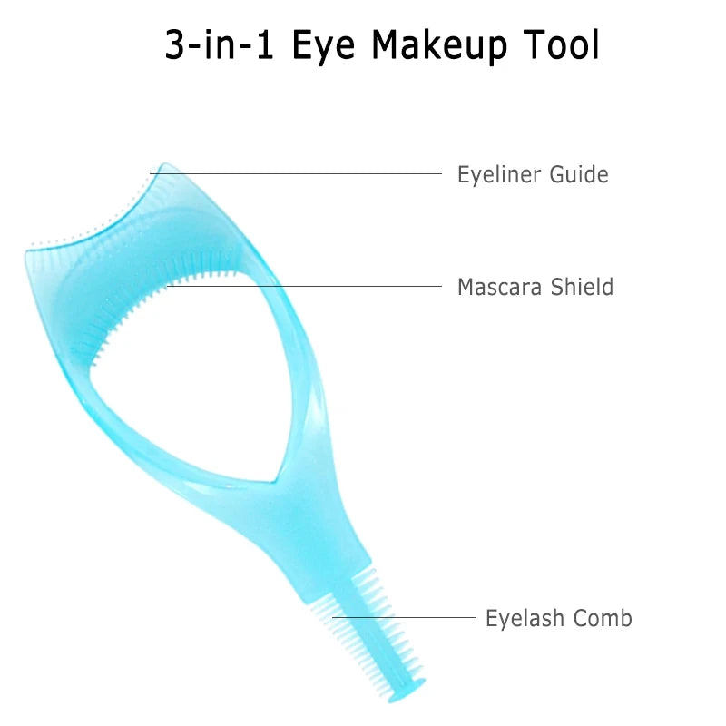 3 in 1 Eyelashes Tools Mascara Shield Guard Eyelash Assistant Eyelash Device Makeup Artist Eyelash Card Make-up For Women