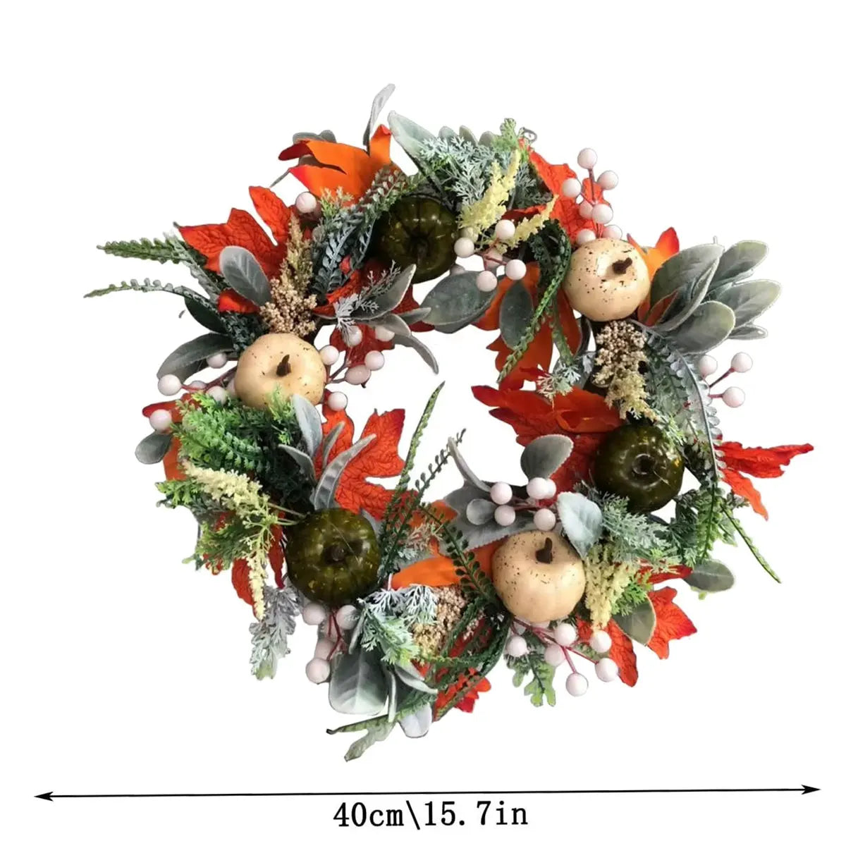 Decoration Wreath Fall Peony Pumpkin Sunflowe for Front Door Festival Celebration Peony home Farmhouse