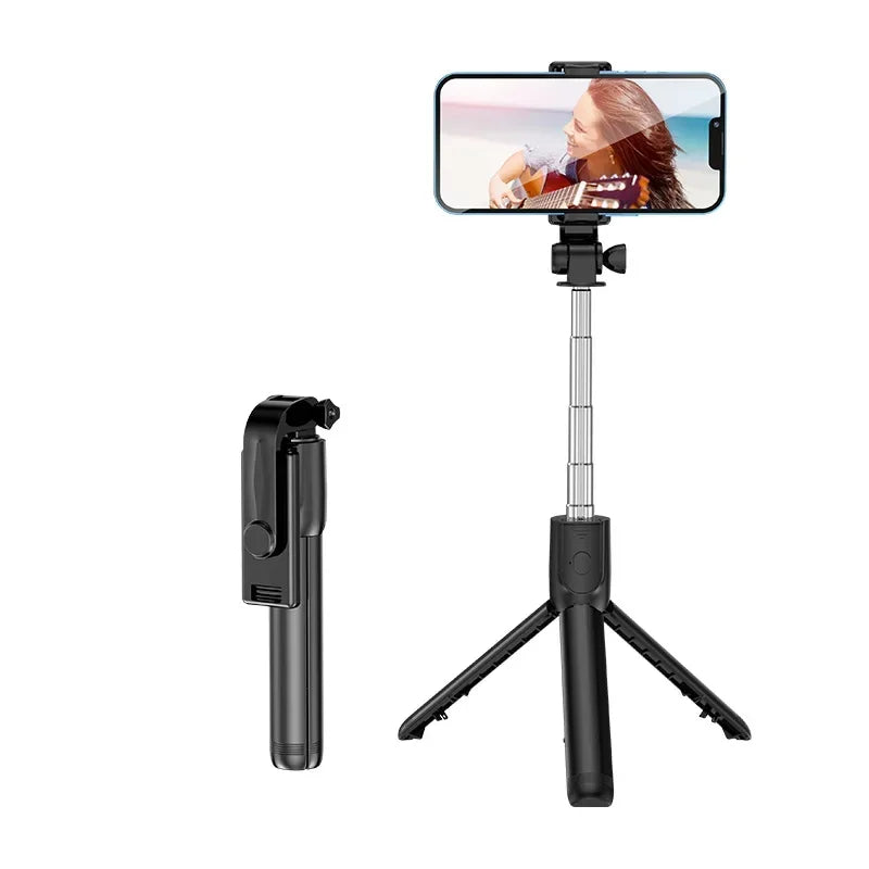 Bluetooth Remote Extendable Phone Tripod Wireless Selfie Stick Tripod Stand for iPhone 15 Samsung Phone Tiktok Live Streaming