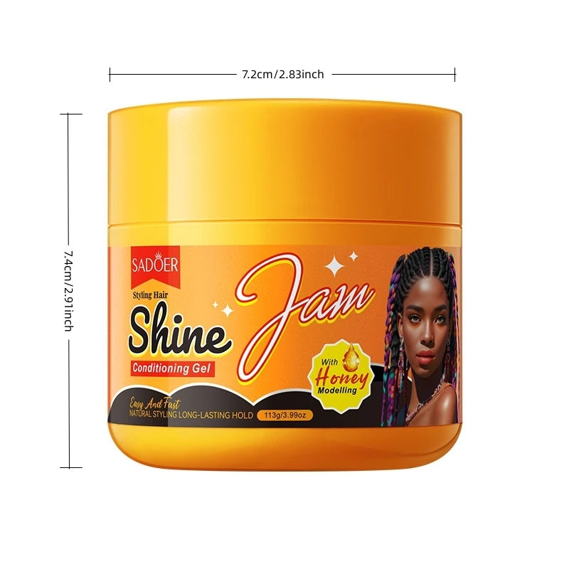 113g of Glossy Styling Jelly Hair Gel, with a Refreshing and Non-Sticky Texture, Easy to Care for Hair Details, Allowing You to Change Your Hairstyle at Will and Showcase a Fashionable and Individualistic Charm.