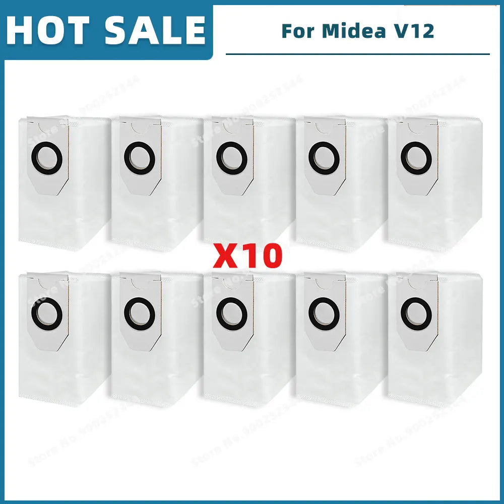 Compatible For 미디어 Midea V12 / Eureka J12 Ultra Spare Parts Accessories Consumables Main Side Brush Filter Mop Cloth Dust Bag