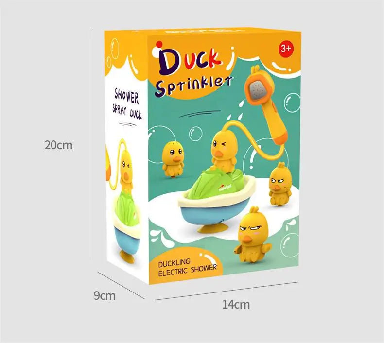 Baby Shower Bathroom Water Playing Little Yellow Duck Flower Shower Divine Device Water Spray Water Playing Toy