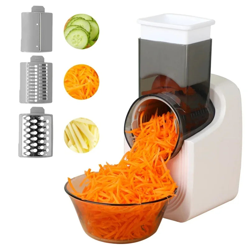 Electric Cheese Grater Electric Slicer Shredder Electric Vegetable Slicer Salad Maker Fruit Cutter Food Processor Spiralizer