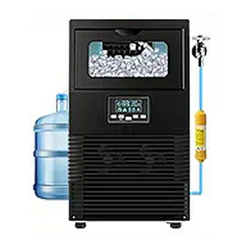 Fully Automatic Cubic Ice Maker, Water Inlet Brake Ice Maker, Desktop Commercial Mini Device