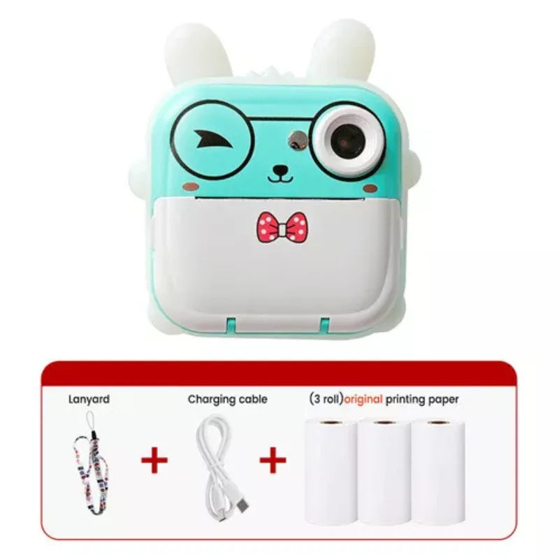 Children 1080P HD Digital Camera Toys Instant Print for Kids Thermal Print Camera Instant Print Photo Video With 32G Memory Card
