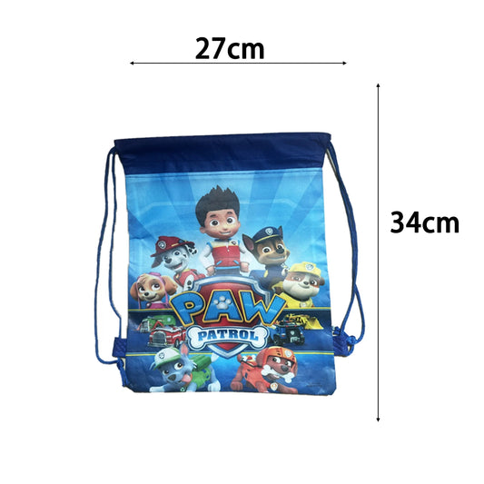 Paw Patrol Gift Bag Backpack Boys Birthday Party Gift Shopping Bag Drawstring Backpack Festival Christmas Party Supplies