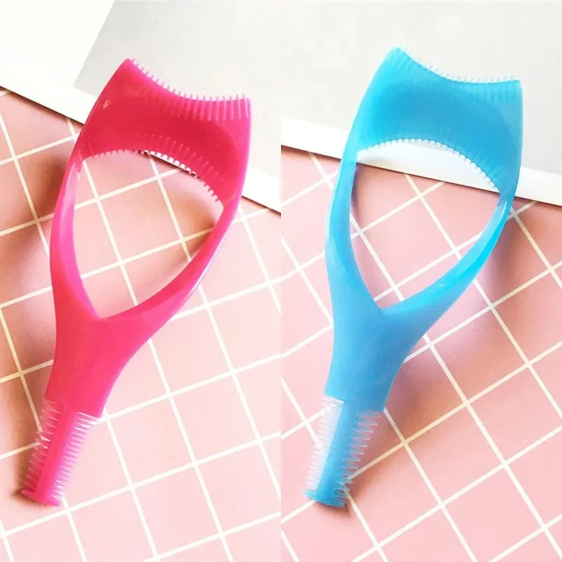 Eyelash Tools 3 In 1 Makeup Mascara Shield Guard Curler Applicator Comb Guide Card Makeup Tool Beauty Cosmetic