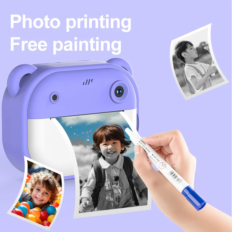 Children Digital Camera Instant Print Toys Thermal Print Camera Instant Photo Printing Camera With Video Function Kids Gifts