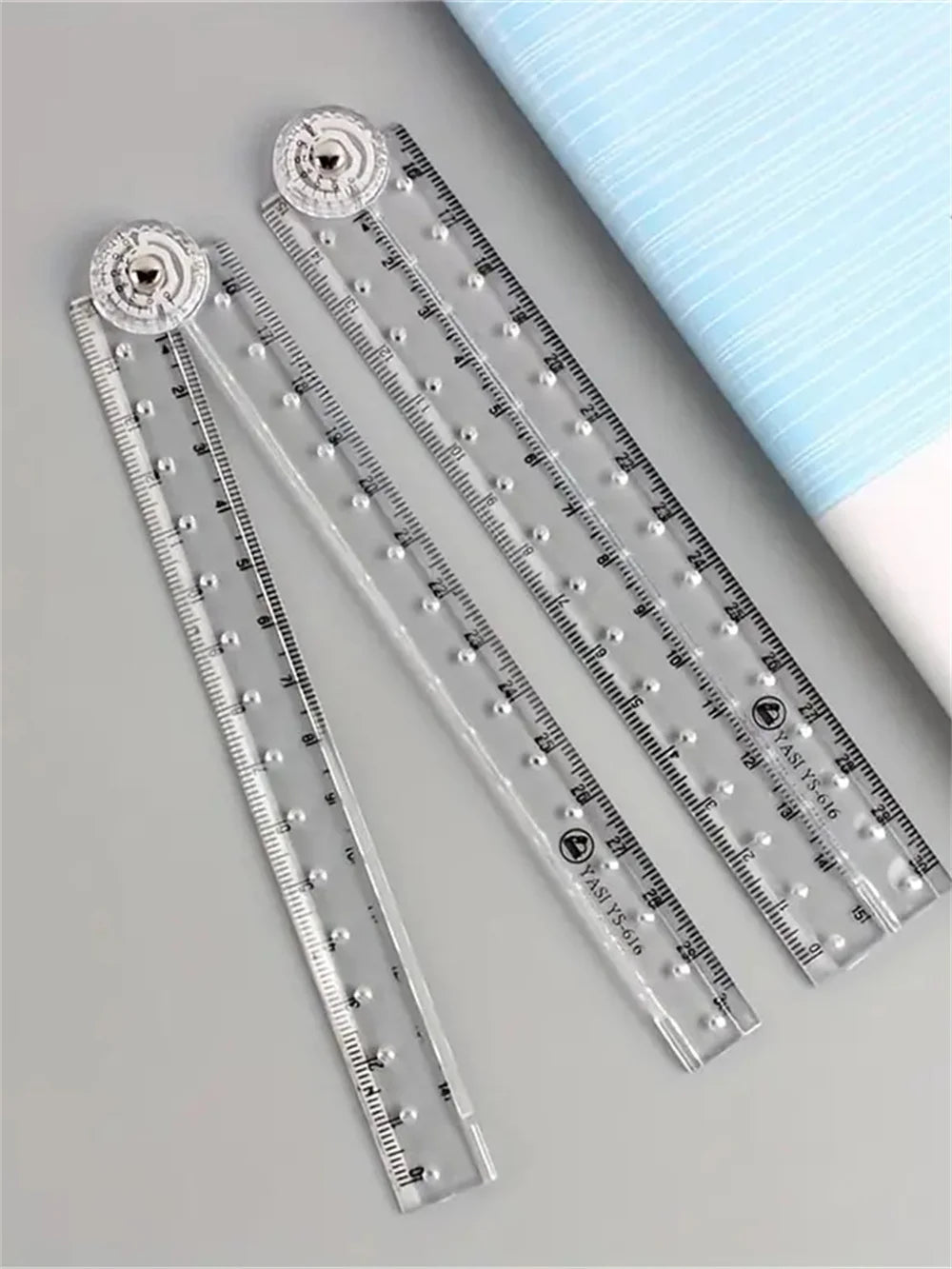 1pc Acrylic Folding Ruler - Ideal for School & Office Needs!