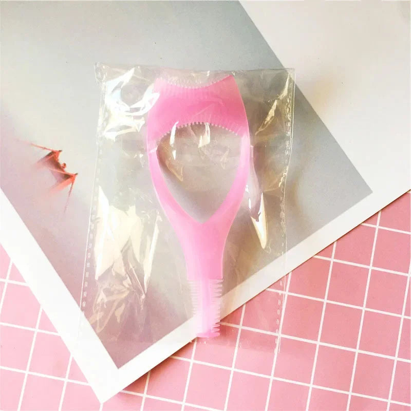 Eyelash Tool 3 in 1 Makeup Mascara Shield Guard Curler Applicator Comb Guide Card Makeup Tool Beauty Cosmetic Tool 3 Color Lashe