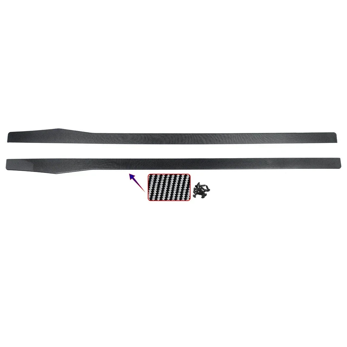 FOR MERCEDES C CLASS W205 C205 A205 AMG STYLE SIDE SKIRTS EXTENSION BLADES 2014-2021