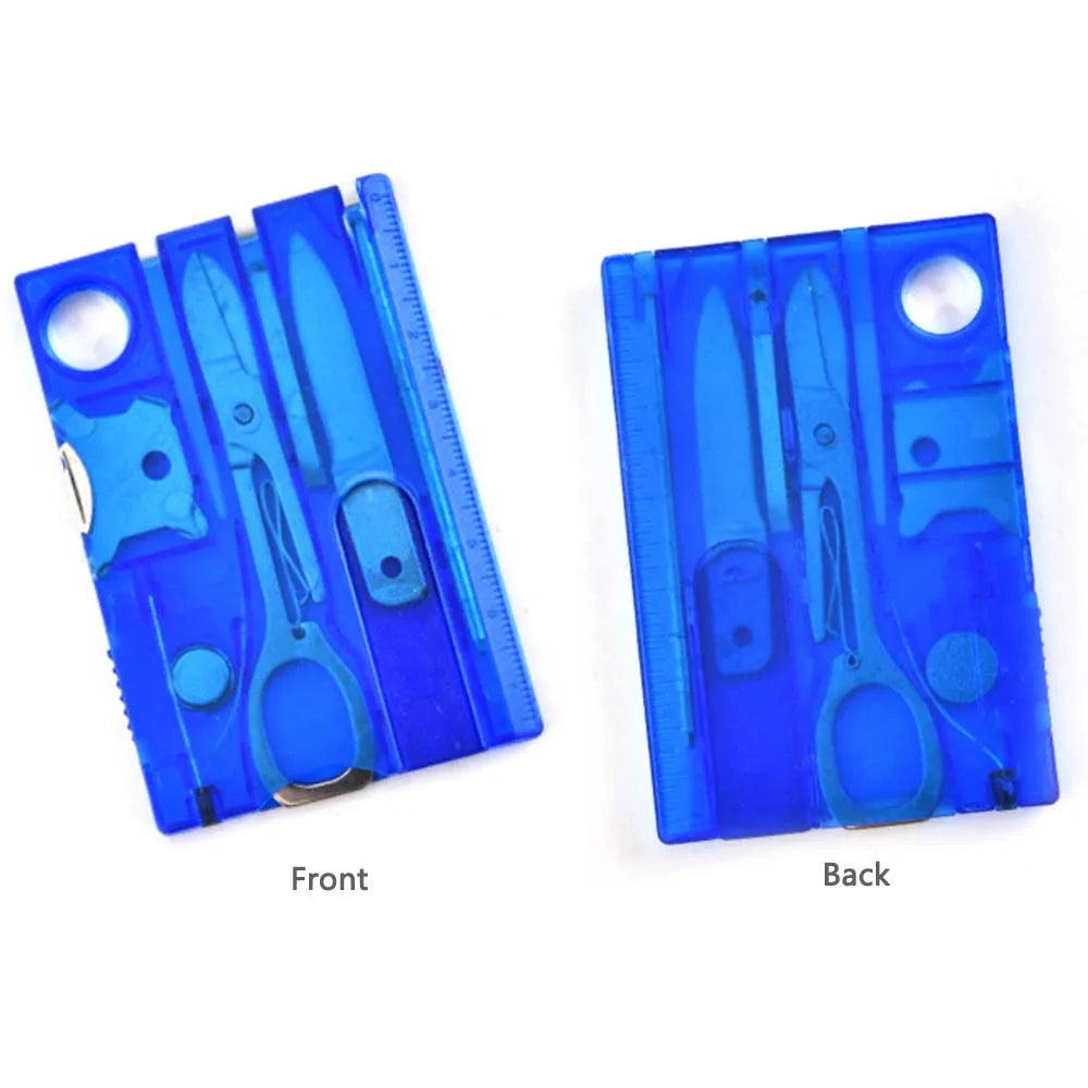 Camping Multifunctional Swiss Army Knife Card Combination Multi-purpose Survival Tool Beauty Suit Tool Card