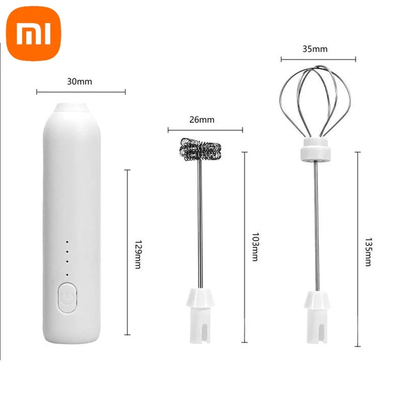 Xiaomi Electric Wireless Milk Frothers Blender Handheld Mini USB Rechargable 3 Speeds Coffee Mixer For Coffee Cappuccino Cream