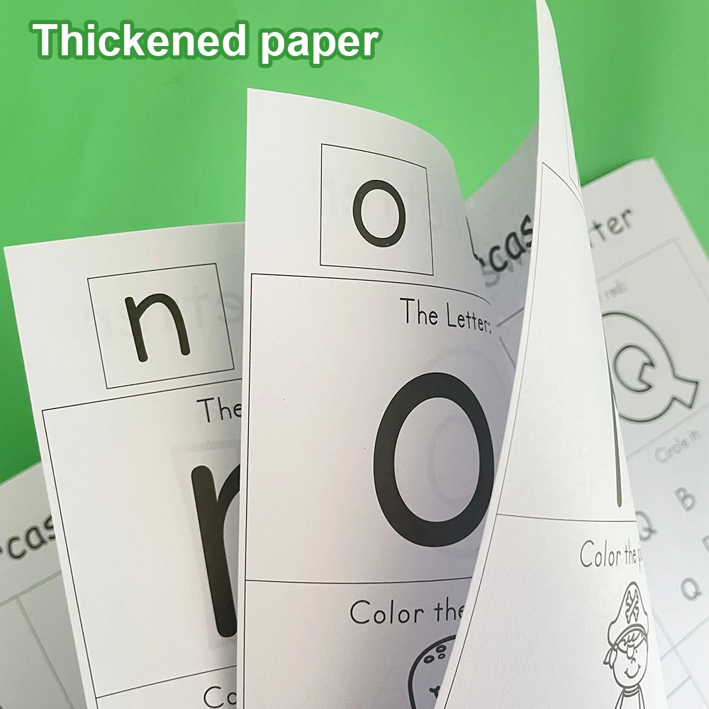 Buchstaben AZ Alphabet Phonetik Übungsheft Vorschule Englisch lernen Kindergarten Schreiben Malbuch Montessori