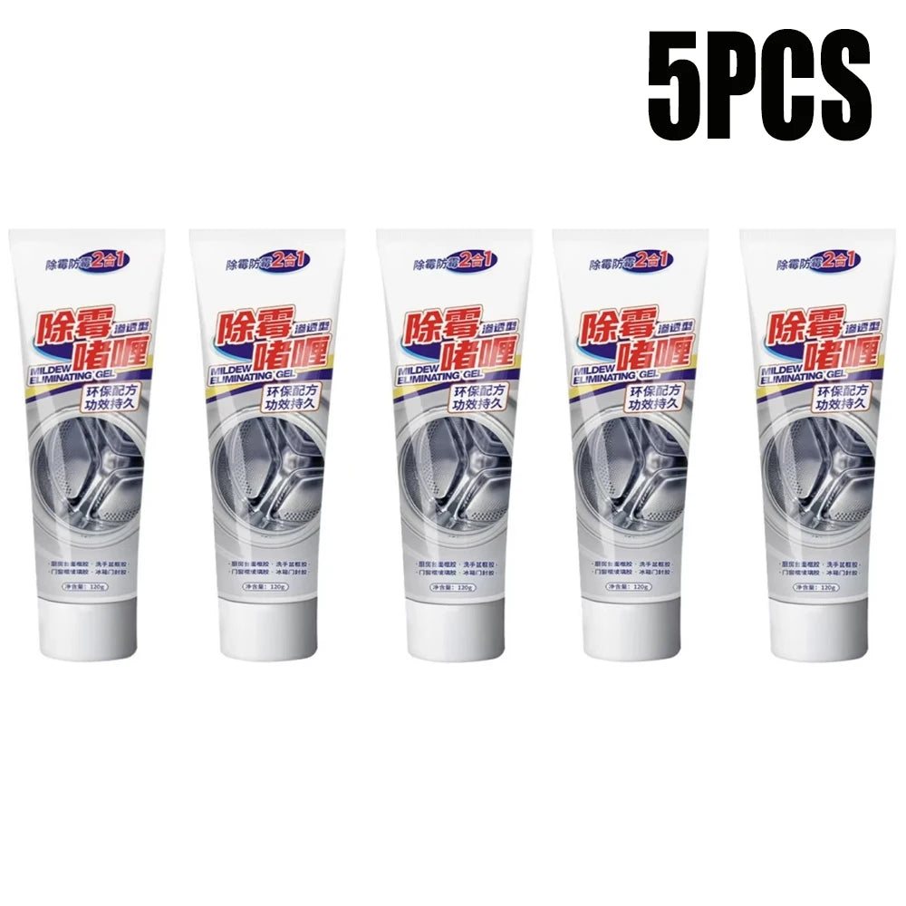 1/2/3/5pcs Mold Remover Gel For Kitchen Bathroom Washing Machine Anti-Mold Cleaning Gel Refrigerator Rubber Ring Removing Mold