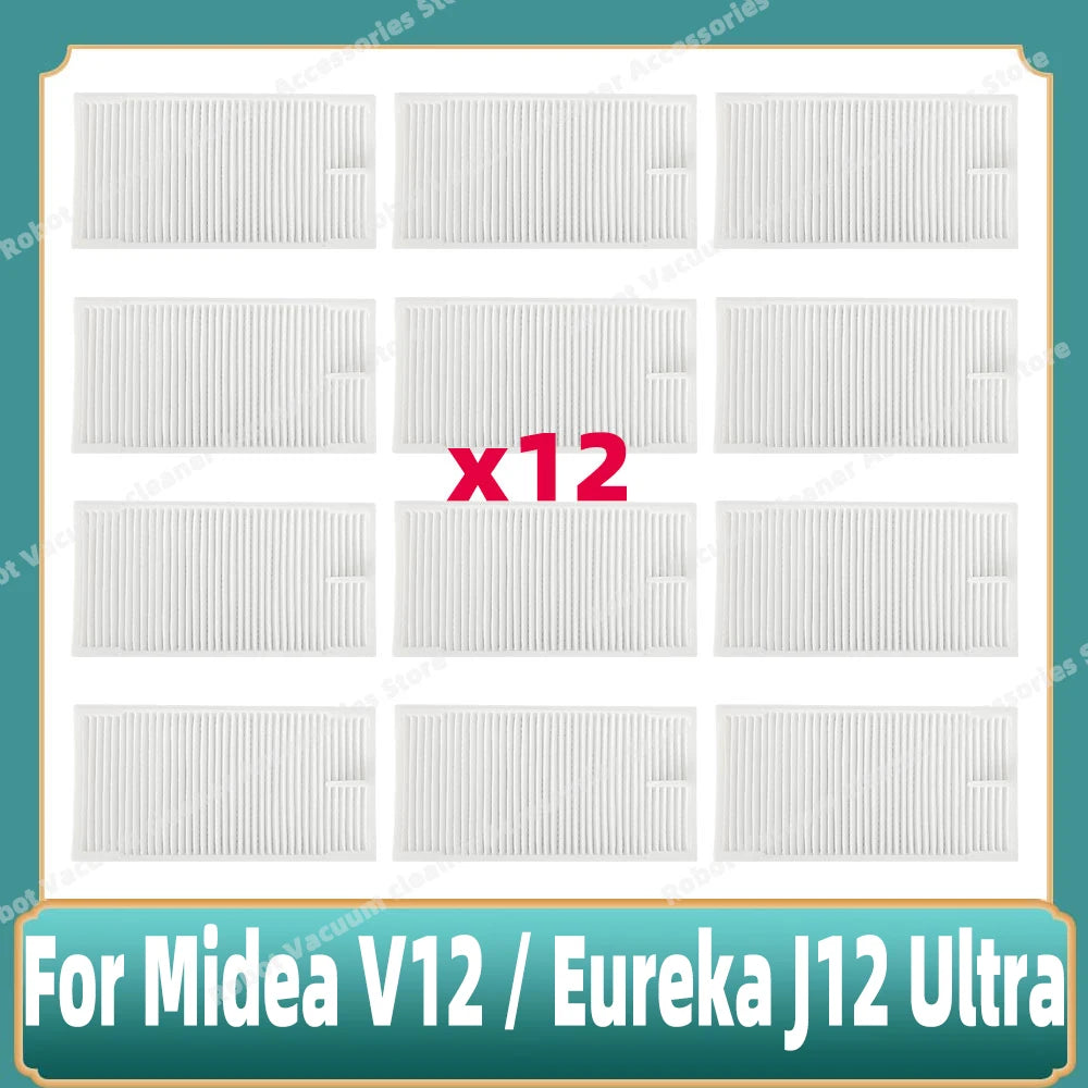 Compatible For 미디어 Midea V12 / Eureka J12 Ultra Main Side Brush Mop Cloth Filter Dust Bag Accessories Spare Replacement Parts