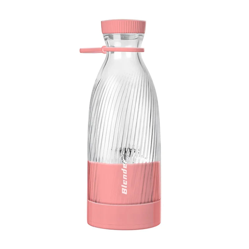 500ML Portable Blender Electric Juicer Fruit Mixers USB Rechargeable Blender juice Cup Bottle 6 Blades