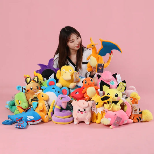Pokemon Plush Toy - Gengar, Pikachu, Charizard & More - Soft Cuddly Gift for Kids