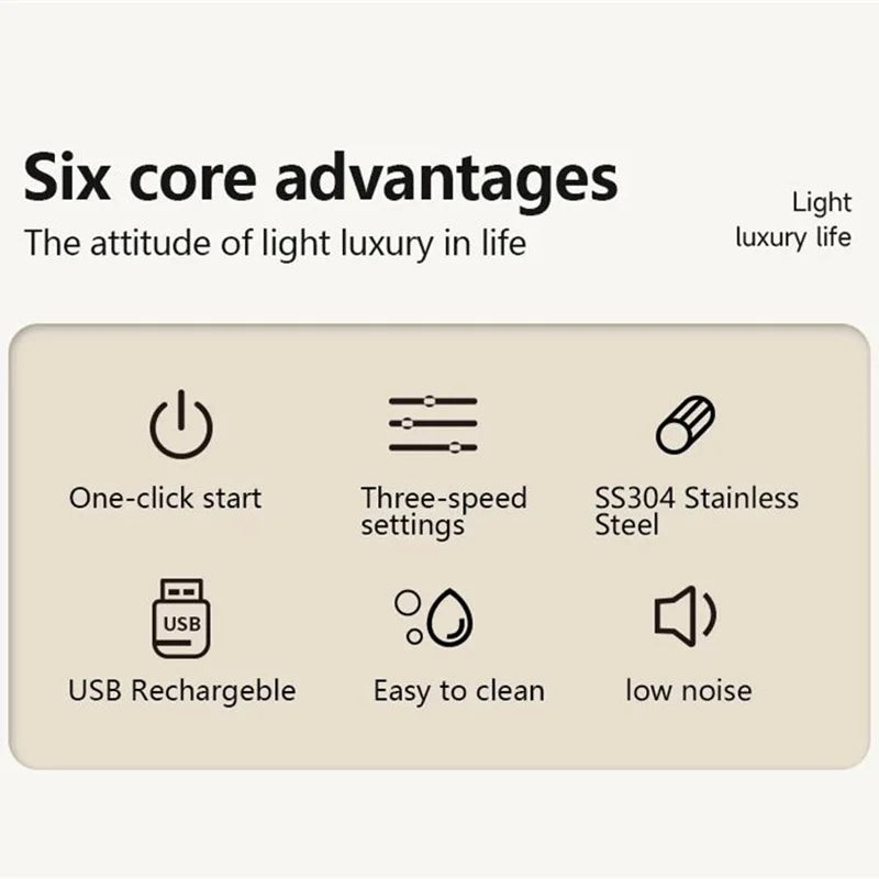 Xiaomi Electric Wireless Milk Frothers Blender Handheld Mini USB Rechargable 3 Speeds Coffee Mixer For Coffee Cappuccino Cream