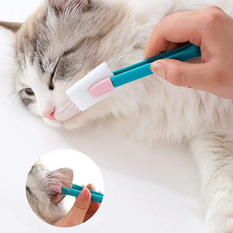 Pet Eye Comb Brush Tear Stain Remover Comb Silicone soft Grooming Tools Small Cat Dog Kitten Cleaning Eye Scabs Dog toys Cats
