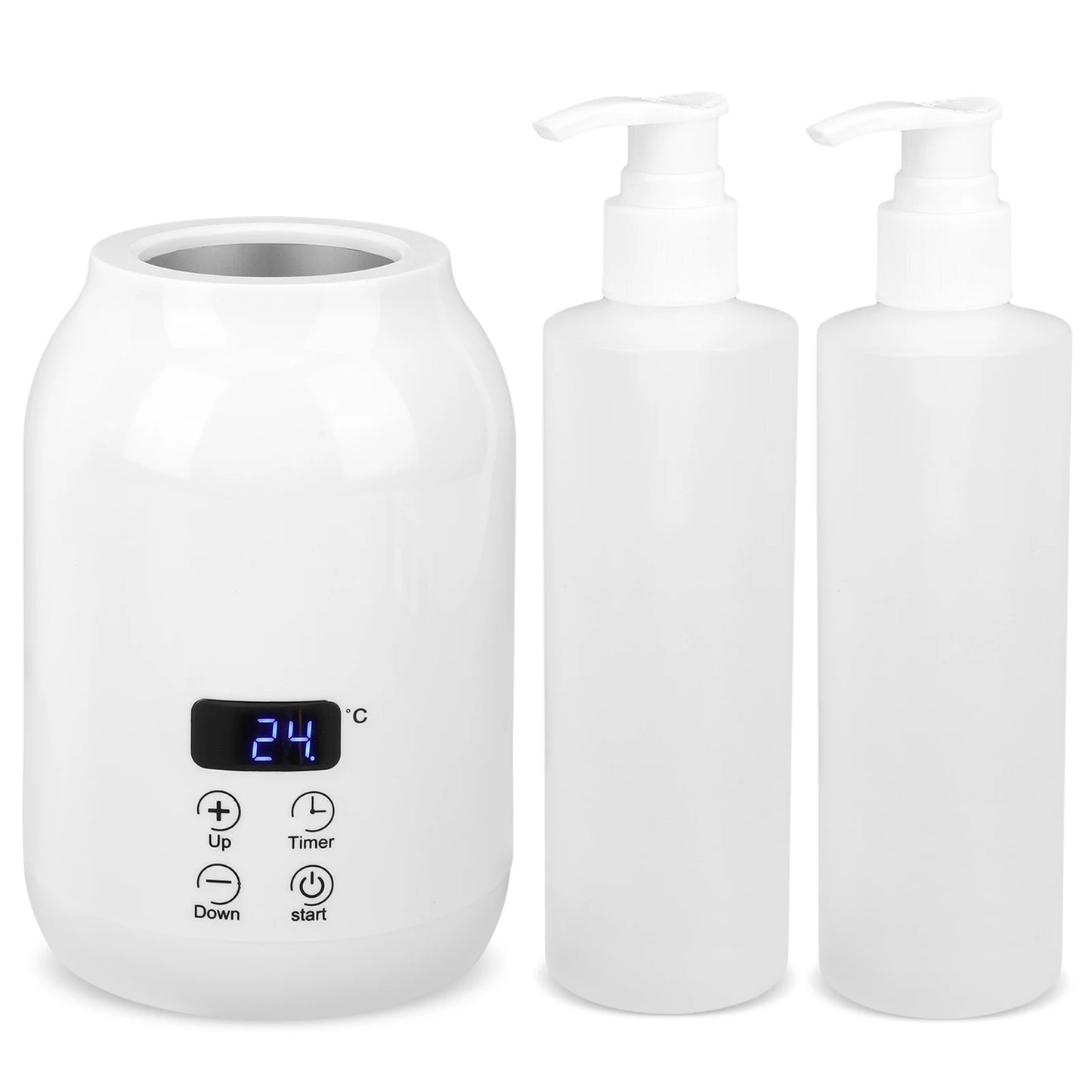 Massage Oil Warmer Digital Lotion Cream Heater LED Display Lotion Warmer Massage Oil Heater 2 Heat Modes Fast Heat Lotion Warmer