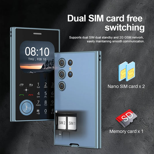 SERVO V8 Feature Mobile Phone 2 SIM Standby Magic Voice Speed Dial Blacklist FM Radio Torch 2G GSM Card Style Button Cellphones