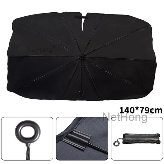 Car Umbrella Windscreen Sun Shade Sunshade UV Heat Reflective Visor Front Cover