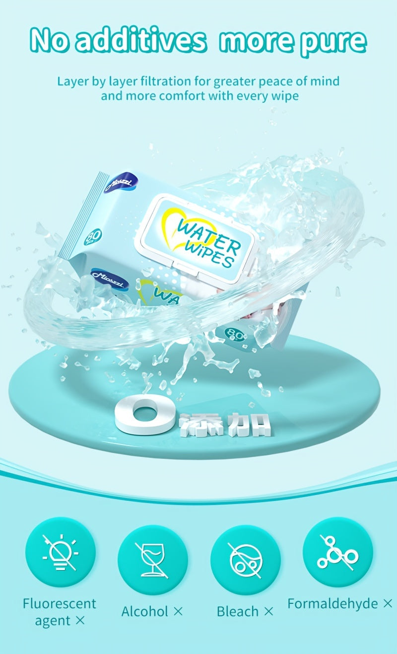 Youngsters's Wet Wipes 80 Pieces*8pcs