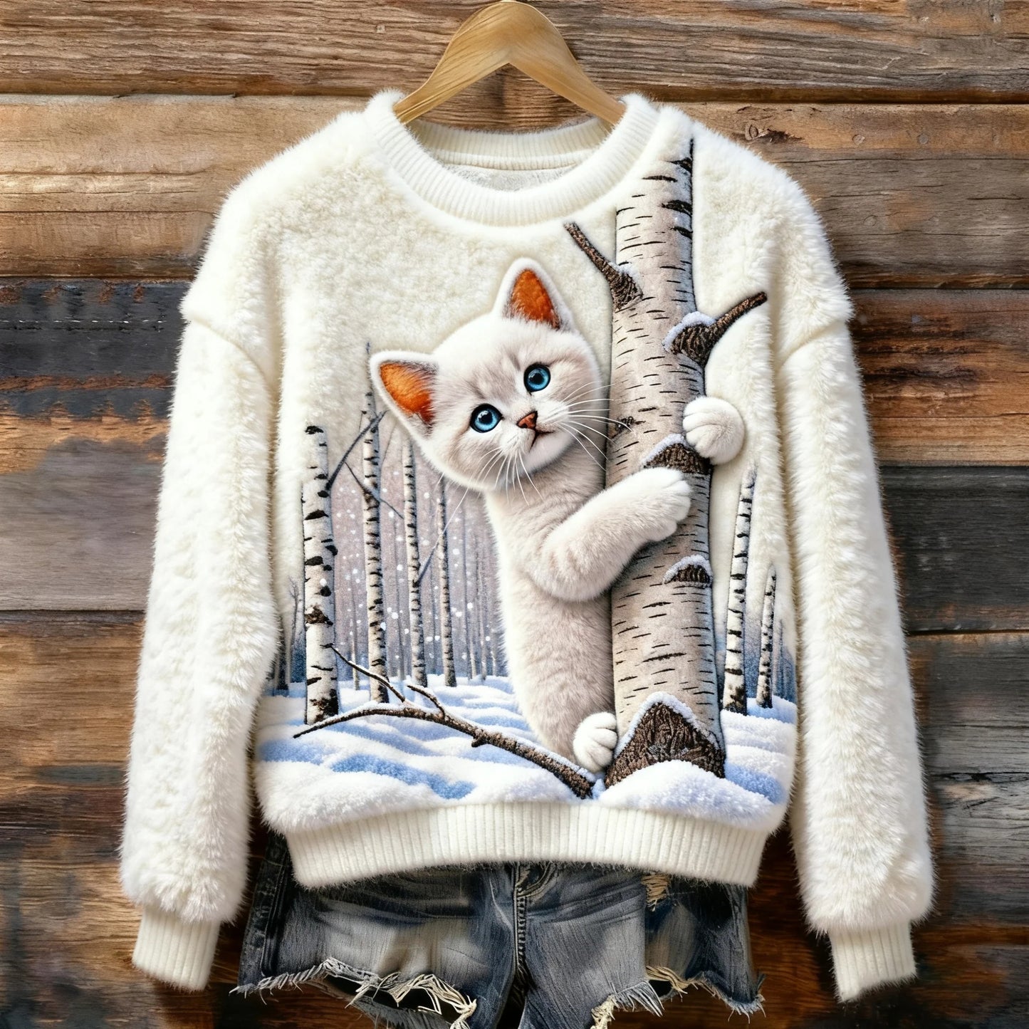 Women's 3D-printed Casual Christmas Hoodie