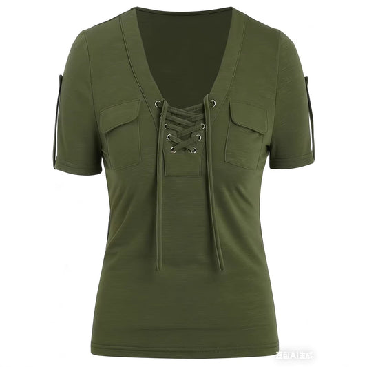 Fashionable Casual Women's Short-sleeve Top