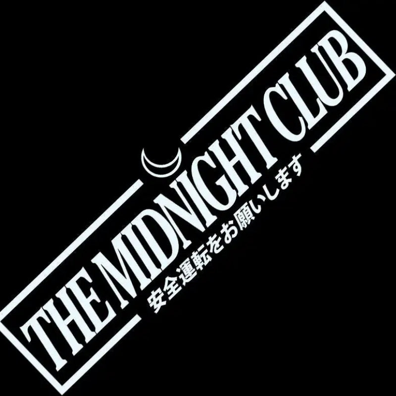 Customized Text For The Car Club On Car Stickers