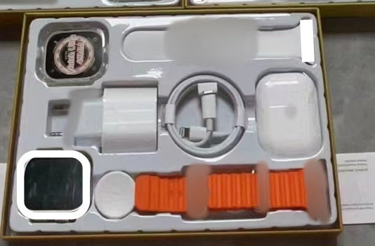 X8X9X10 Smart Watch Wireless Power Bank Bluetooth Headset Charging Plug Six-piece Double Strap