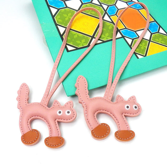 Mini CAT Leather Bag Pendant