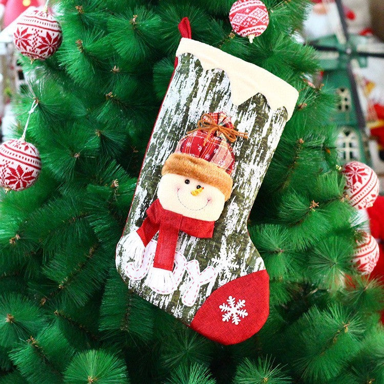 Christmas Knitted Fabric Doll Gift Bag