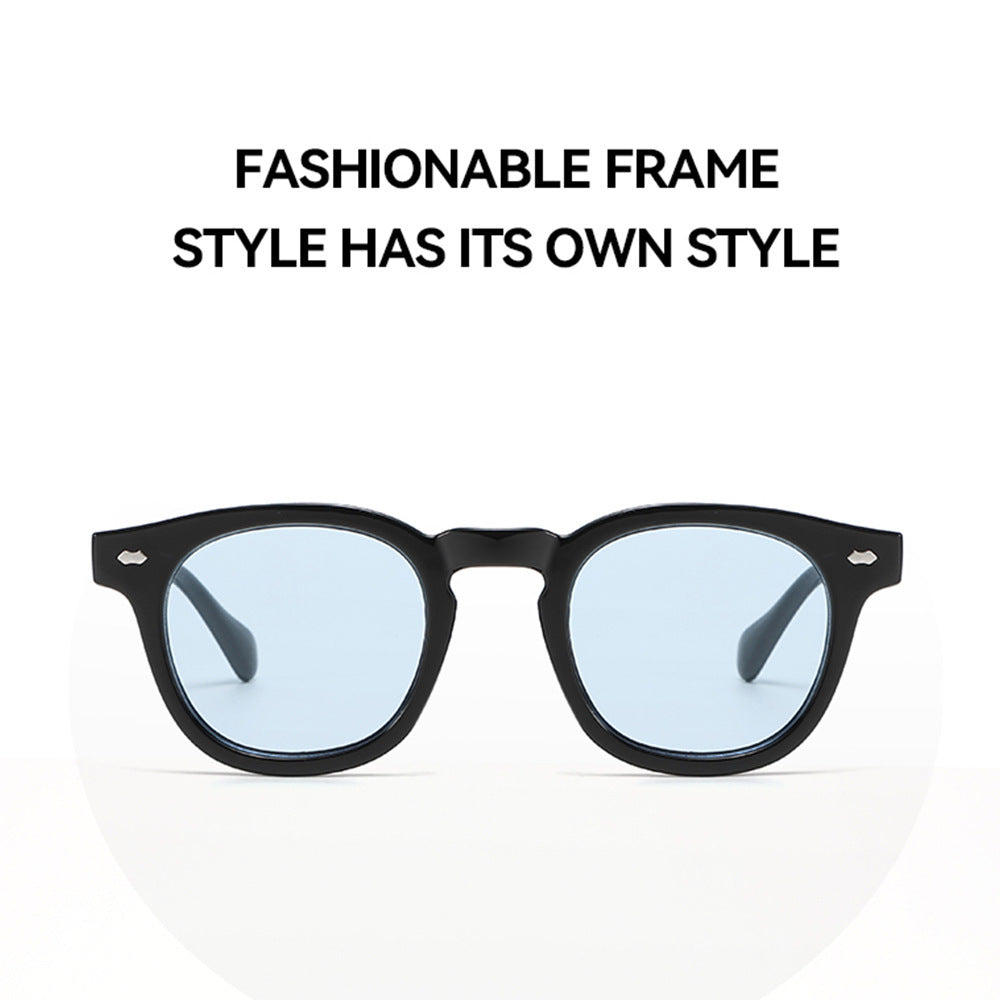 New Simple Sunglasses Round Rim Sunglasses