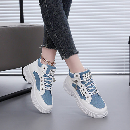 Spring And Autumn Platform Casual Skateboard Shoes Women