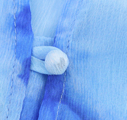 Spring Summer Ethnic Style Floral Print Long Sleeve Blouse