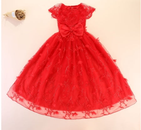 Gorgeous Embroidered Tail Pet Wedding Dress